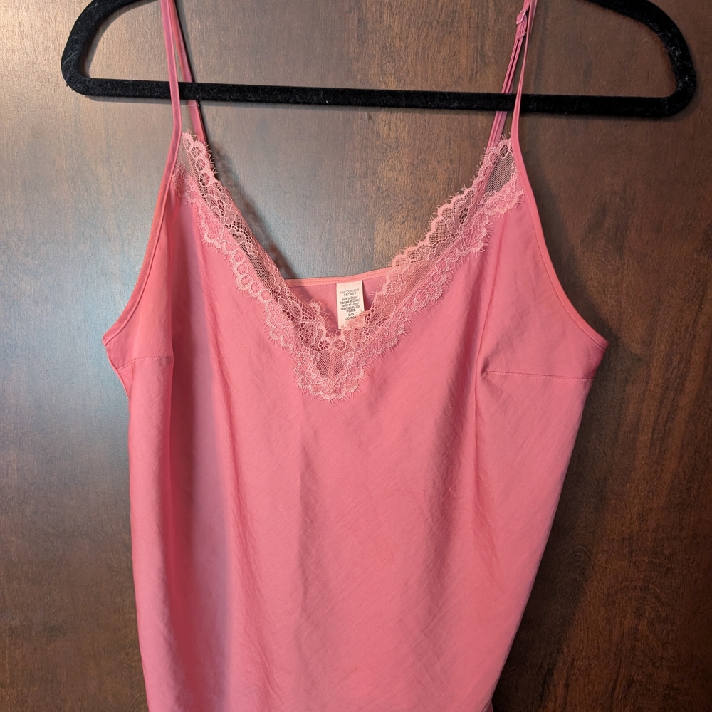 Victoria's Secret Pink Lace Trim Chemise